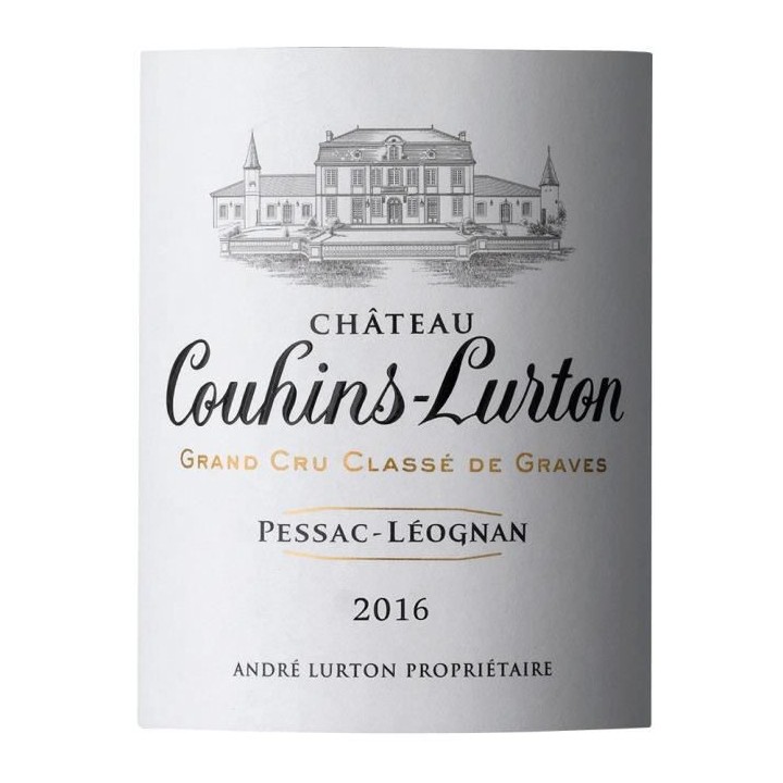 Château Couhins Lurton Vis 2016 Pessac Léognan - Vin blanc de Bordea