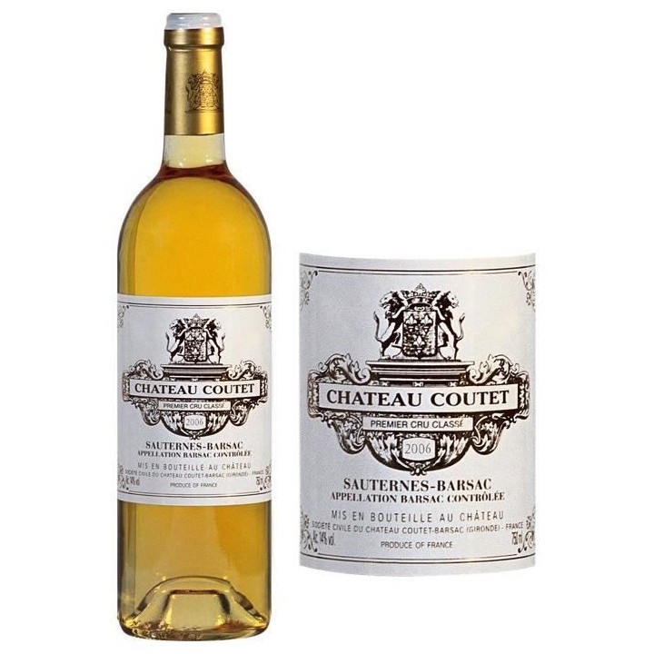 Château Coutet 2006 - Sauternes Barsac - Grand Vin de Bordeaux