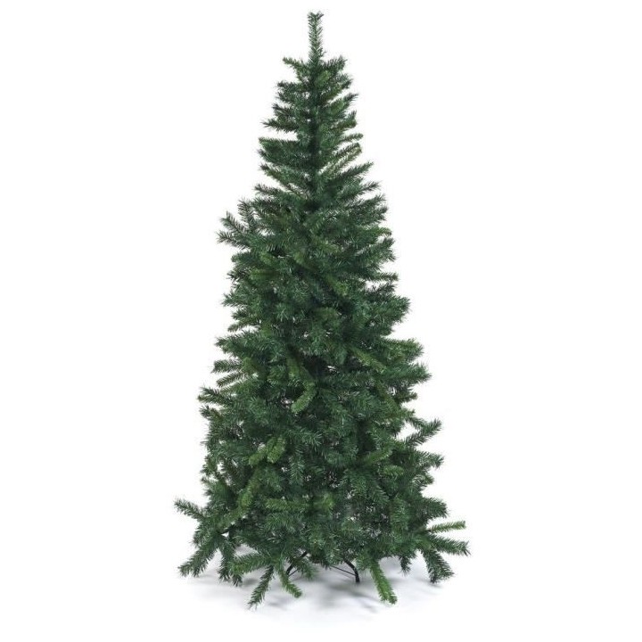 CP INTERNATIONAL Sapin de Noël slim - 498 branches - H.180 cm - Vert