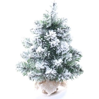 CP INTERNATIONAL Sapin de Noël floqué - 40 branches - H.45 cm