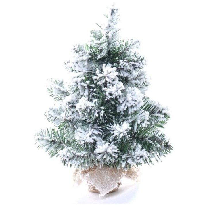 CP INTERNATIONAL Sapin de Noël floqué - 40 branches - H.45 cm