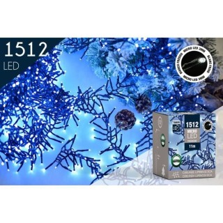 CP INTERNATIONAL Guirlande Boa - 1512 microled 3 mm blanc froid - L.11