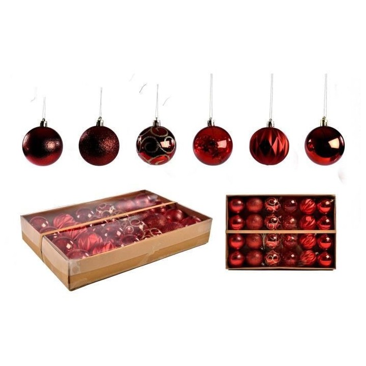 CP INTERNATIONAL Set de 24 boules - Ø5 cm
