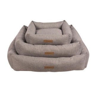 MPETS Panier coussin Oleron L - Gris clair - Pour chien