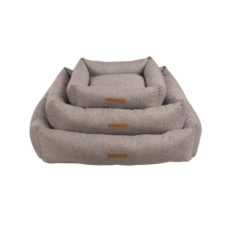 MPETS Panier coussin Oleron L - Gris clair - Pour chien