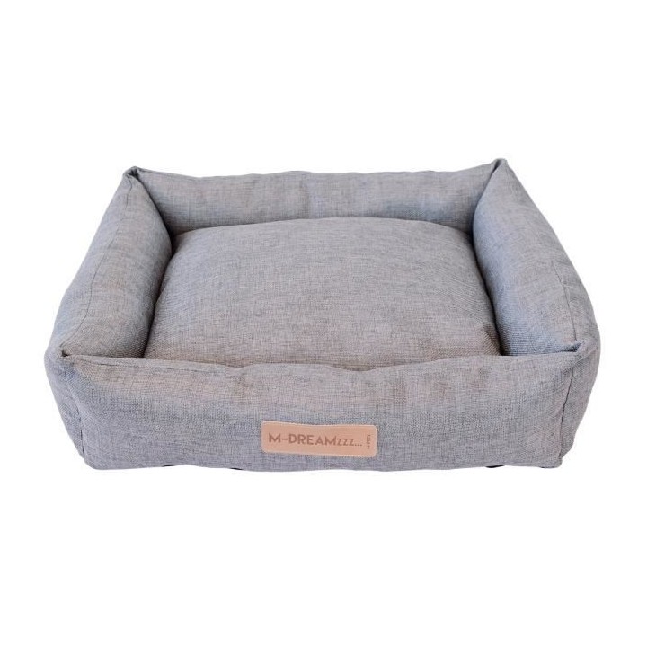 MPETS Panier coussin Oleron L - Gris clair - Pour chien