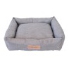 MPETS Panier coussin Oleron L - Gris clair - Pour chien