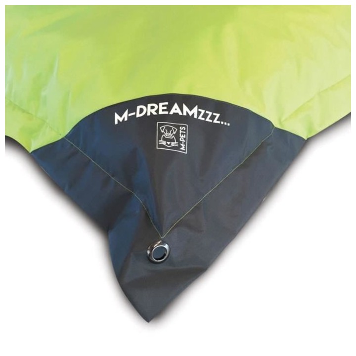 MPETS Coussin d'extérieur Natuna 80 cm - Taille S - Vert et gris - Po