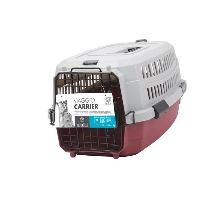 M-PETS Caisse de transport Viaggio Carrier XS - 48,3x32x25,4cm - Borde