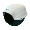 MPETS Niche Igloo en plastique XL - Bleu et beige - Pour chien