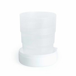 Verre Pliable avec Boîte à Pilules 146006 Blanc (220 ml) (100 Unités)