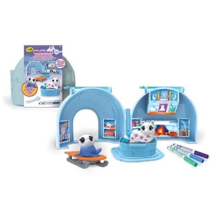 Valisette Igloo - CRAYOLA - Washimals - A partir de 3 ans