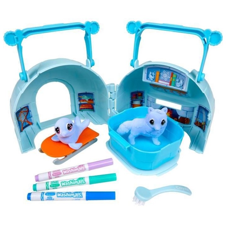 Valisette Igloo - CRAYOLA - Washimals - A partir de 3 ans