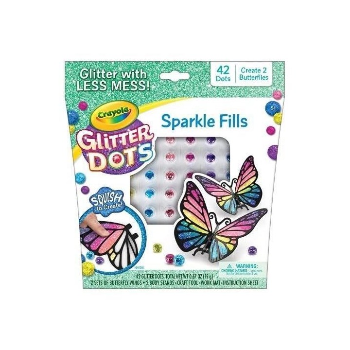 CRAYOLA Jeu Glitter Dots Sparkle 3D Fills