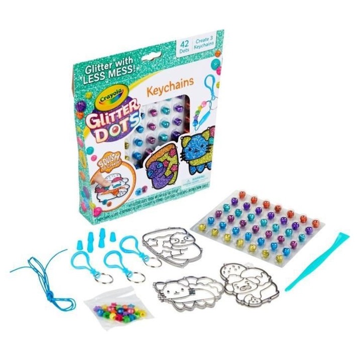 CRAYOLA Glitter Dots: Keychains Refresh