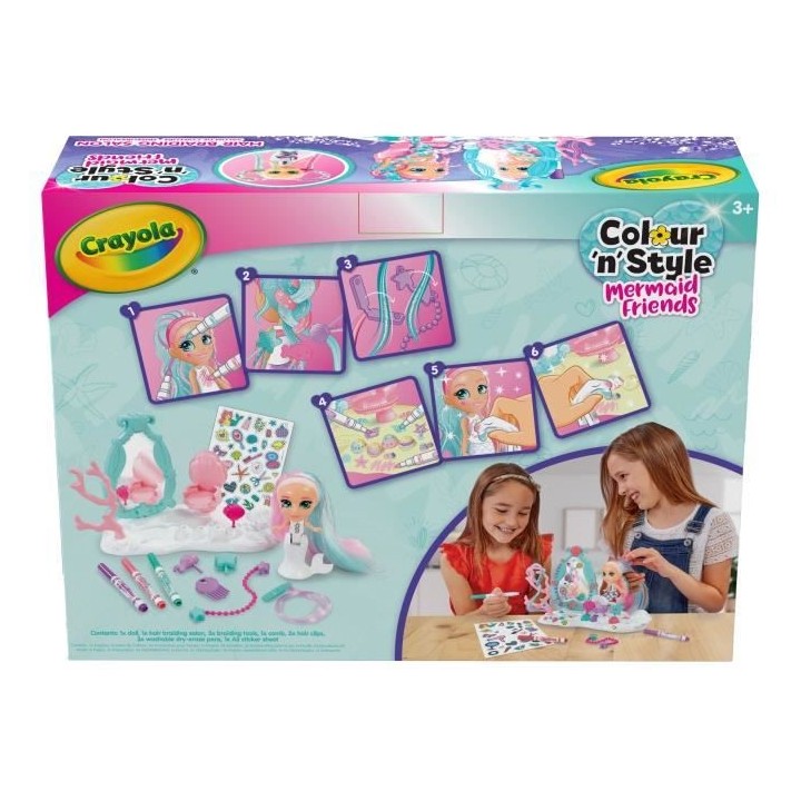 Mermaid Sea Salon - CRAYOLA - Colour'n'Style - A partir de 3 ans