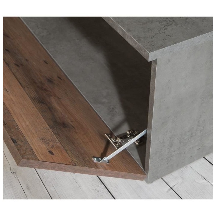 Ensemble meuble TV - Style industriel - 213 x 184 x 41,3 cm - ARANTUS