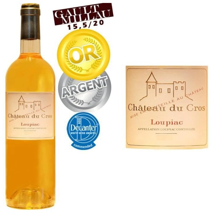 Château du Cros 2012 Loupiac - Vin blanc du Sud Ouet