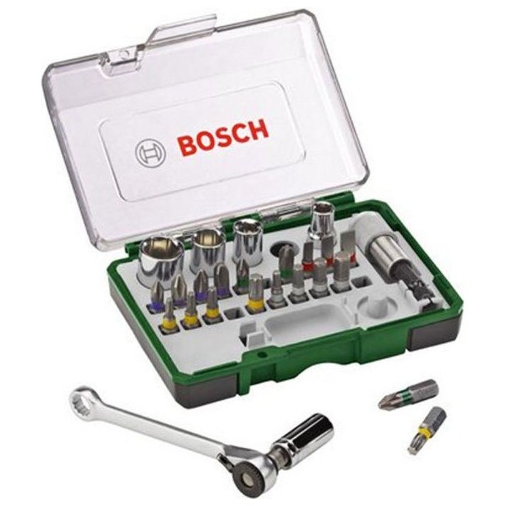 Set vissage mixte Bosch - Kit 27 pieces, Assortiment d'Embouts de Viss