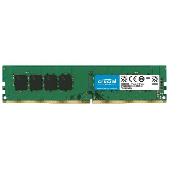 CRUCIAL - Mémoire PC DDR4 - 32Go (2x16Go) - 2666 MHz - CAS 19 (CT2K16