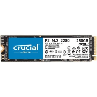 CRUCIAL - SSD Interne - P2 - 250Go - M.2 Nvme (CT250P2SSD8)