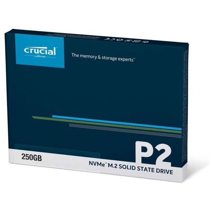 CRUCIAL - SSD Interne - P2 - 250Go - M.2 Nvme (CT250P2SSD8)