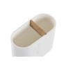 Support pour brosses à dents DKD Home Decor 11,5 x 5,5 x 10,5 cm Naturel Blanc polypropylène