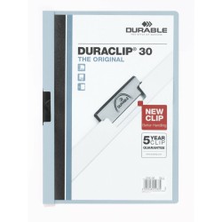 Dossier de Portefeuilles Durable Duraclip 30 Bleu Transparent A4 25 Pièces