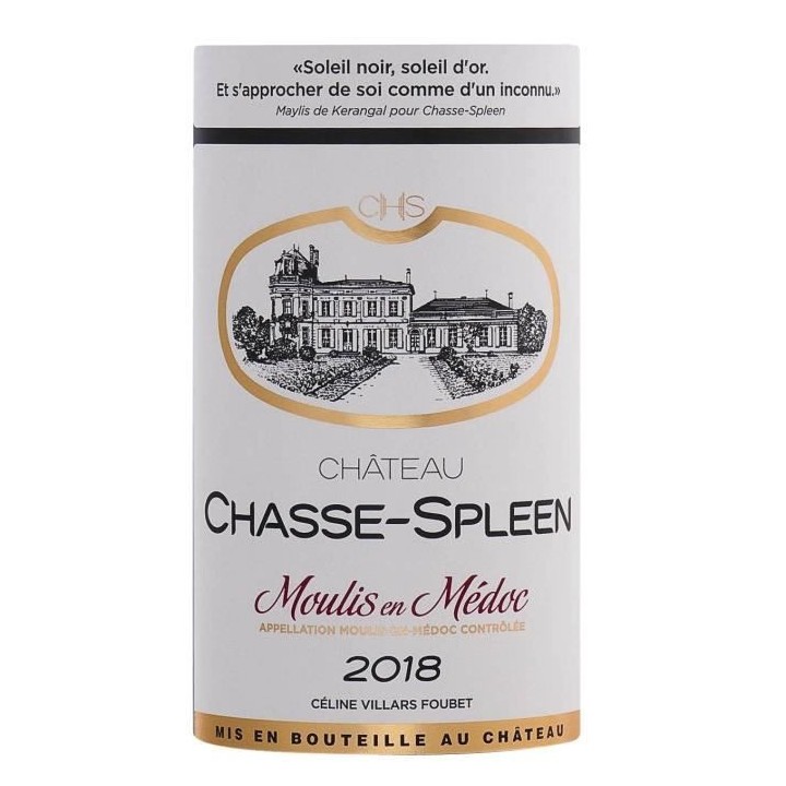 Château Chasse Spleen 2018 Moulis-en-Médoc - Vin rouge de Bordeaux