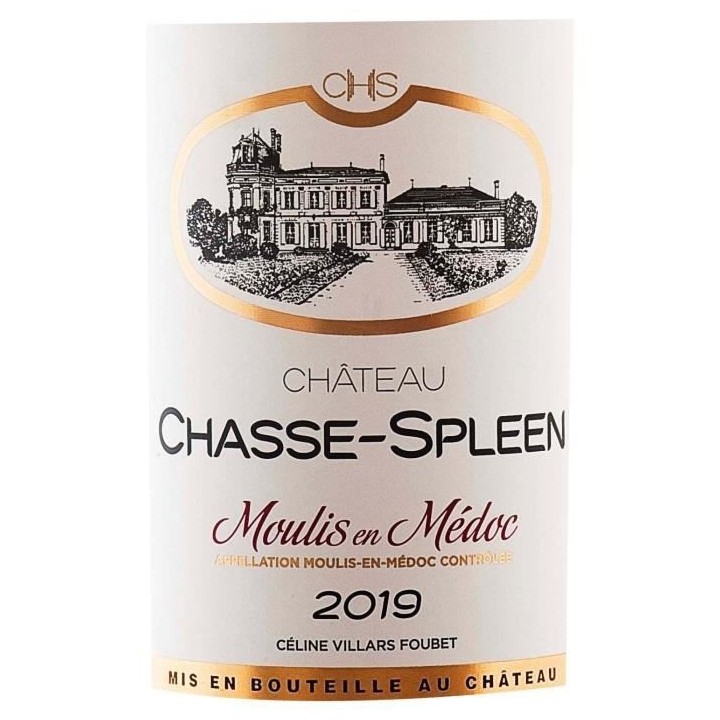 Château Chasse-Spleen 2019 Moulis en Médoc - Vin rouge de Bordeaux
