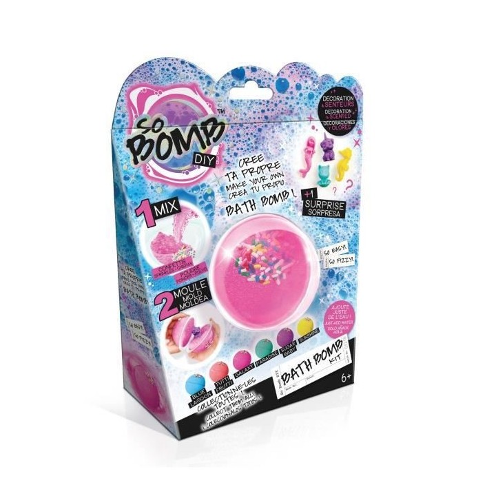 CANAL TOYS - SO BOMB DIY - Bath Bomb Kit - Bombe de bain effervescente