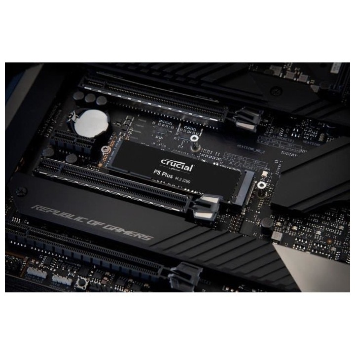 CRUCIAL - SSD Interne - P5 Plus - 500Go - M.2 Nvme (CT500P5PSSD8)