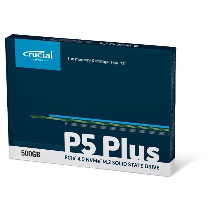 CRUCIAL - SSD Interne - P5 Plus - 500Go - M.2 Nvme (CT500P5PSSD8)