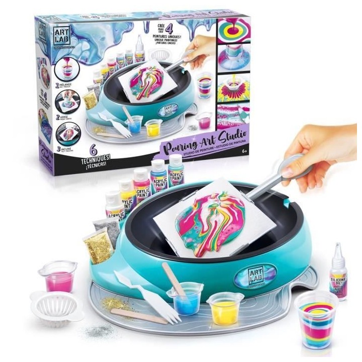 ART LAB Studio Pouring Paint Set Peinture Acrylique - Mélange les cou