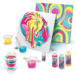 ART LAB Pouring Paint - Kit de Peinture theme Rainbow - Coffret pour enfant - Peinture acrylique