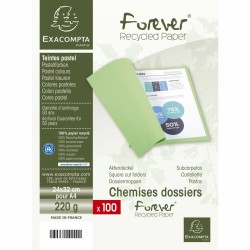 Sous-dossier Exacompta Forever Bleu A4 (100 Unités)