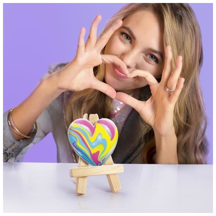 ART LAB Pouring Paint - Kit Chevalet de Peinture - Coffret pour enfant