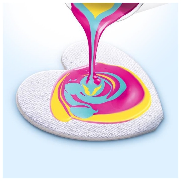 ART LAB Pouring Paint - Kit Chevalet de Peinture - Coffret pour enfant