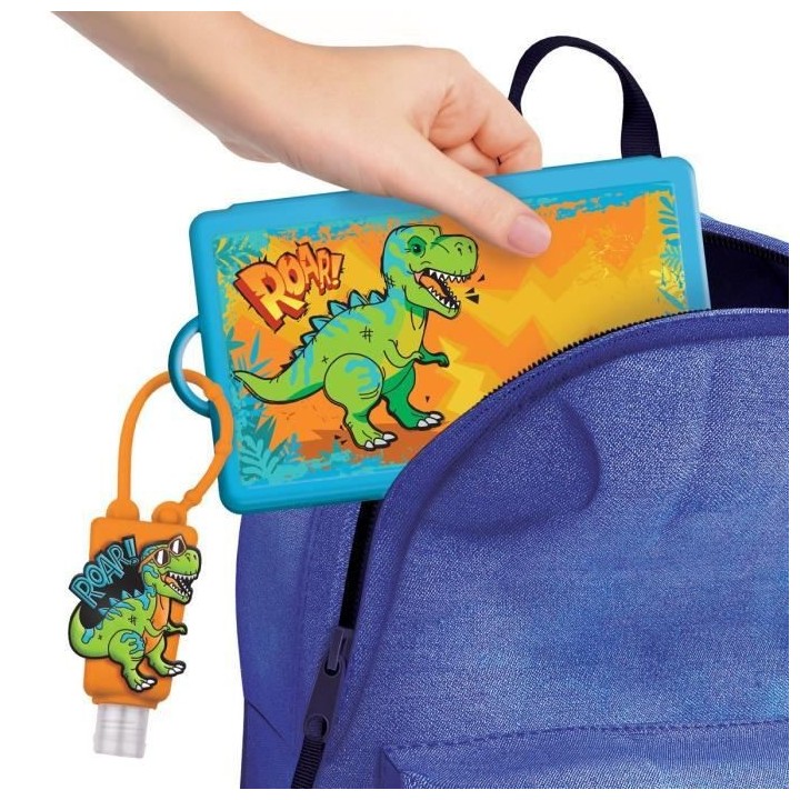 BE WELL Kit de Protection Dinosaure - Prévention complet : Masques je