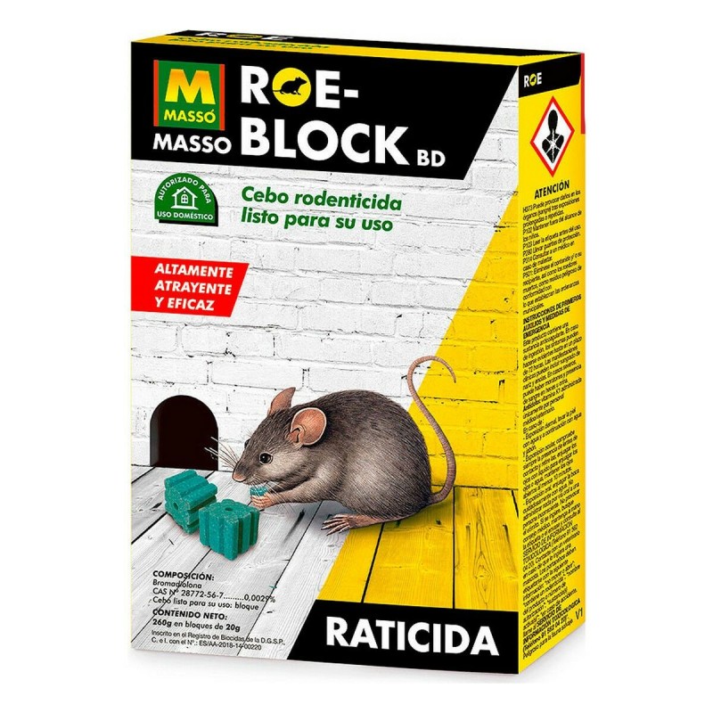 Raticide Massó Roe-block 260 g