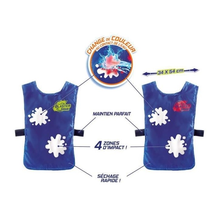 CANAL TOYS - Hydro Blaster Game - Kit 2 dossards pour Jeu de Pistolets