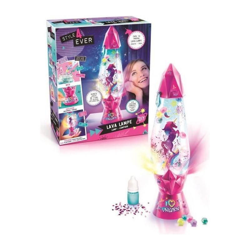 STYLE 4 EVER Lava Lampe DIY - Crée et personnalise ta propre lampe a bulles ! - OFG 180 - 8 ans et +