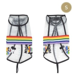 Imperméable pour Chien Disney Pride Transparent Noir S