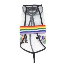 Imperméable pour Chien Disney Pride Transparent Noir S