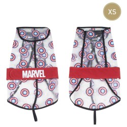 Imperméable pour Chien The Avengers Transparent XS Rouge