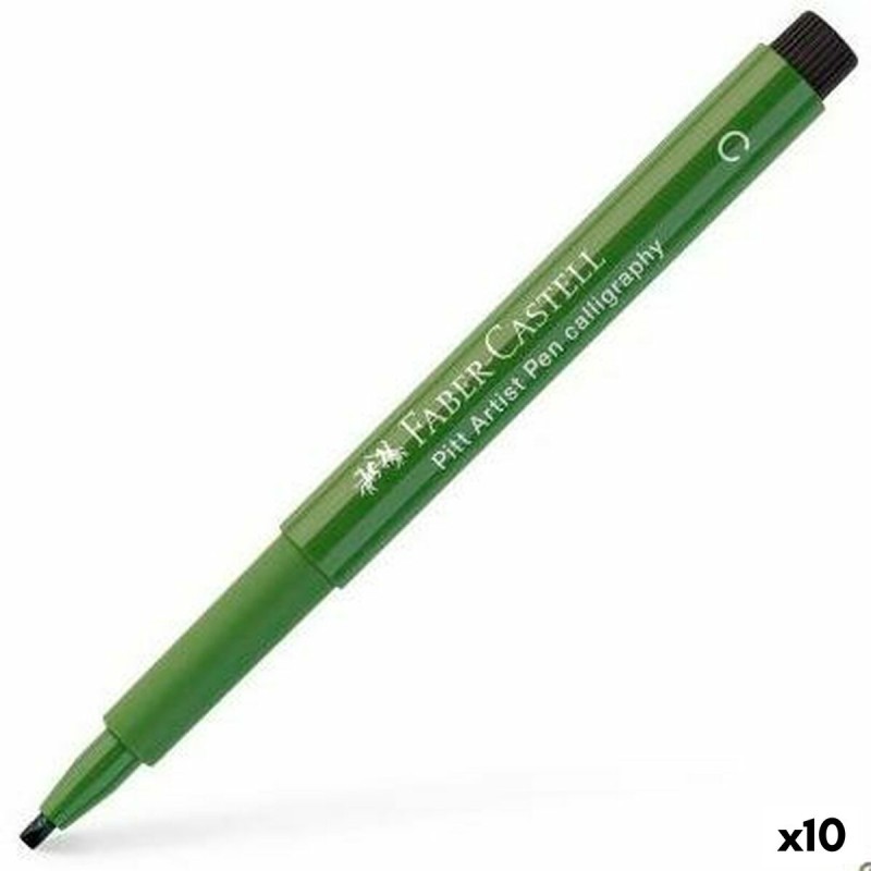 Feutres Faber-Castell Pitt Artist Calligraphie Vert dégradé (10 Unités)