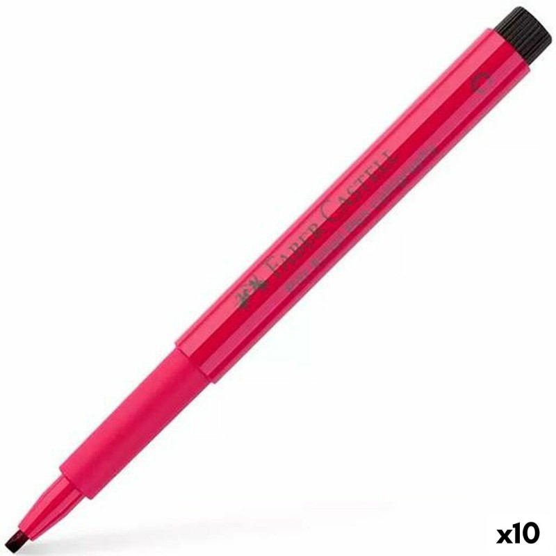 Feutres Faber-Castell Pitt Artist Calligraphie Rose chaud (10 Unités)