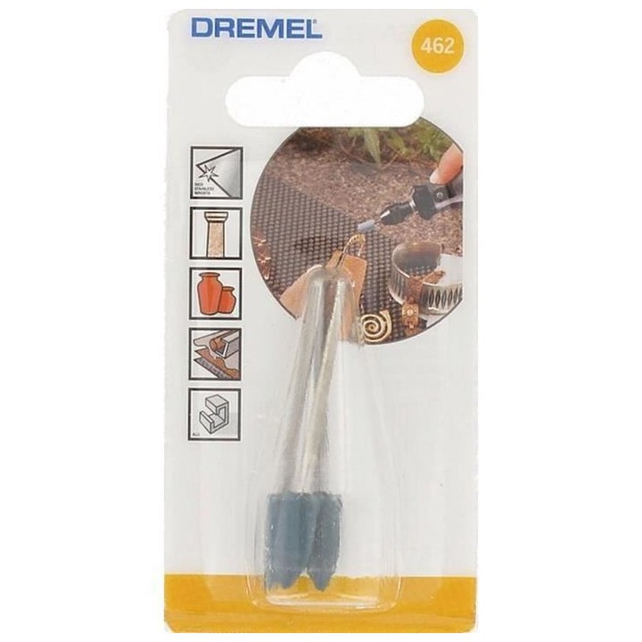 DREMEL Lot de 3 pointes a polir en caoutchouc 462
