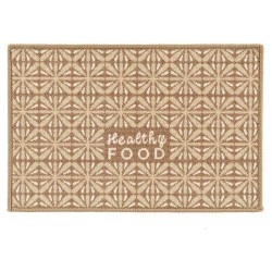 Tapis Healthy Food 40 x 1 x 60 cm Beige Polyamide Latex (24 Unités)