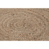 Tapis DKD Home Decor 200 x 200 x 1 cm Scandi Naturel Polyester Coton Vert Marron Clair Jute